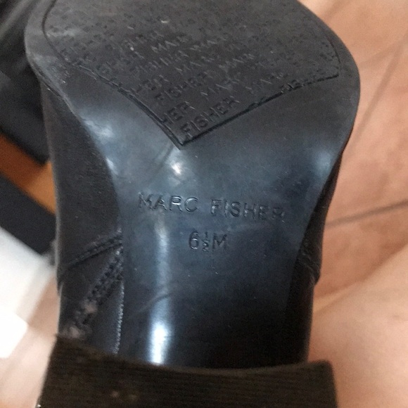 MARC FISHER BLACK OVER THE KNEE BOOTS SIZE 6.5 - Picture 3 of 15
